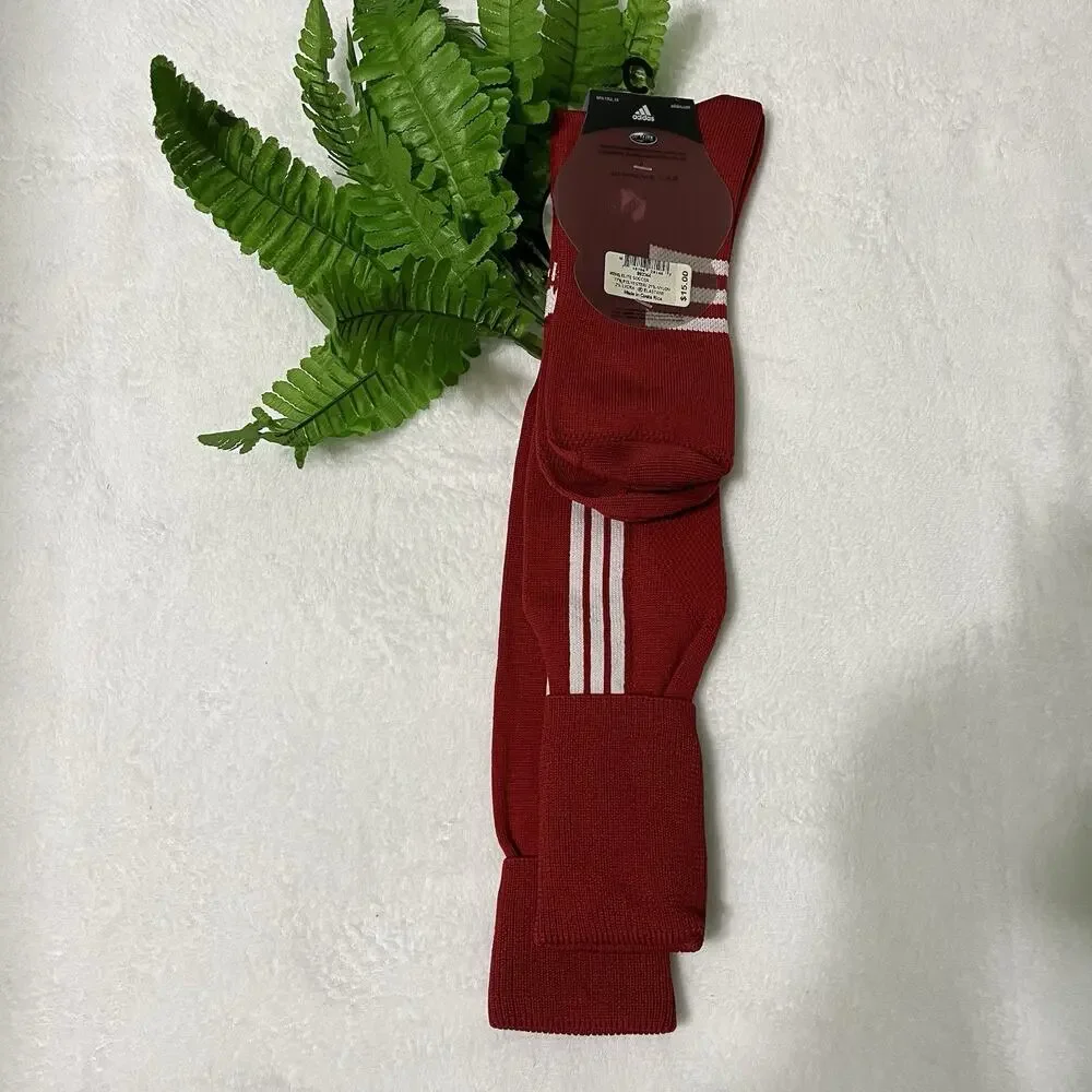 ADIDAS Mens 3 STRIPE II PRACTICE Over The Calf Soccer Socks shoe size 6 -12 NEW